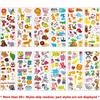 6-24pcs Cartoon Animal Styles Bubble Stickers 3D Cartoon Creative Self-adhesive Graffiti Stickers Student Reward Stickers