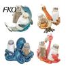 Durable Resin Kitchen Storage Creative Animal Condiment Holder, Organizer Rack for 2 Spice Dolphin Seasoning Jars, Cute Flamingo Pelican