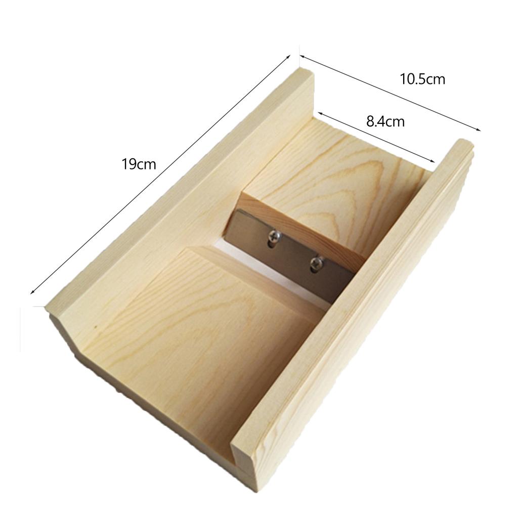 Seifenherstellungszubehör Hobel mit Fase Holz Handgemachte Seife Kerze Laibform Schneider Seifenschneidewerkzeuge Bastelwerkzeug FU