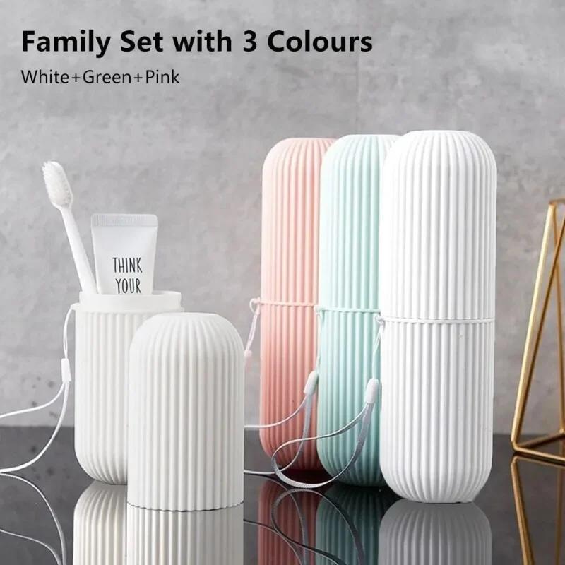 Portable Protect Holder Case Travel Camping Storage Box Useful for Storing Makeup Brushes and Toothbrush Accessories Set