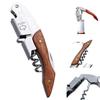 Professional Wood Handle Folding Wine Bottle Opener Waiters Corkscrew with Foil Cutter for Sommeliers and Bartenders Servers