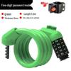 Five-Digit Anti-Theft Cable Lock for Mountain Bikes & E-Bikes