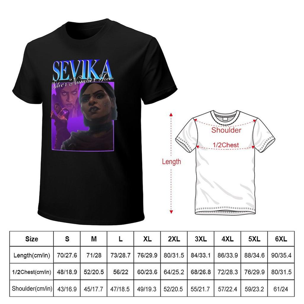 90s Sevika TShirt Anime Stuff Vintage T Shirts Mens Workout Shirts