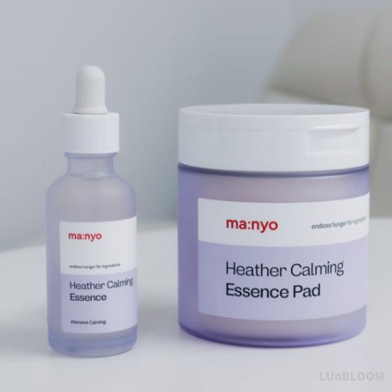 MANYO FACTORY Heather Calming Duo Set (Pad 60 Sheets + Essence 50ml) (+Free Gift)