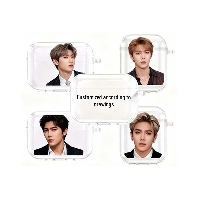 

Custom Transparent Drop-Proof AirPods Case for Apple 1/2/Pro3 - Soft Shell with Image Personalization AirPods Pro 2nd Gen