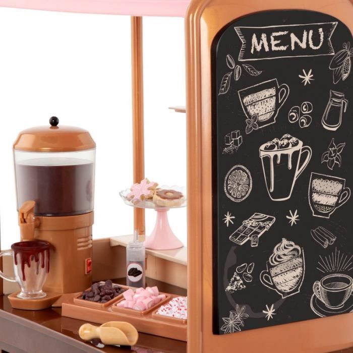 Stand Chocolat Chaud - OUR GENERATION - Accessoires Inclus - Pour Poupées - 3 Ans Et Plus