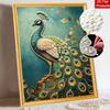 Pearl DIY Art Painting Peacock Design Handcrafted Picture Indoor Wall Ornament Relaxing Leisure Hobby Exquisite Home Decoration Gift