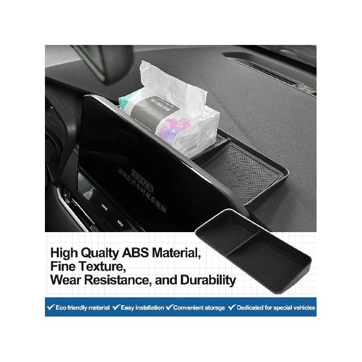 For Mitsubishi Outlander 2022 2023 2024 2025 Behind Screen Dashboard Storage Box Center Console Hidden Organizer Tray Car