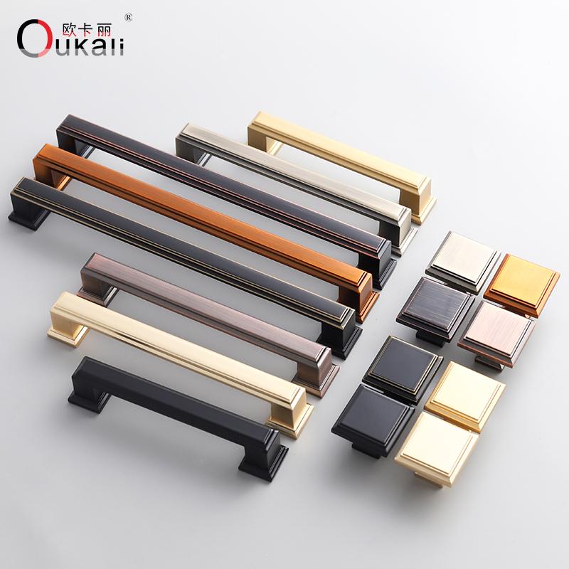 New Chinese Antique Luxury Coffee ORB Classic Furniture Cupboard Cabinet Pull Handles Home Kitchen Drawer Handle Knobs Handles