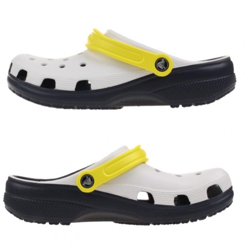Crocs Saboți sport retro clasici 211281 100 albi