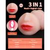 3 IN 1 Artificial Vagina for Men Masturbator Cup Deep Throat Real Oral Male Masturbation Blowjob Anal Clit Silicone Sex Toys 18+