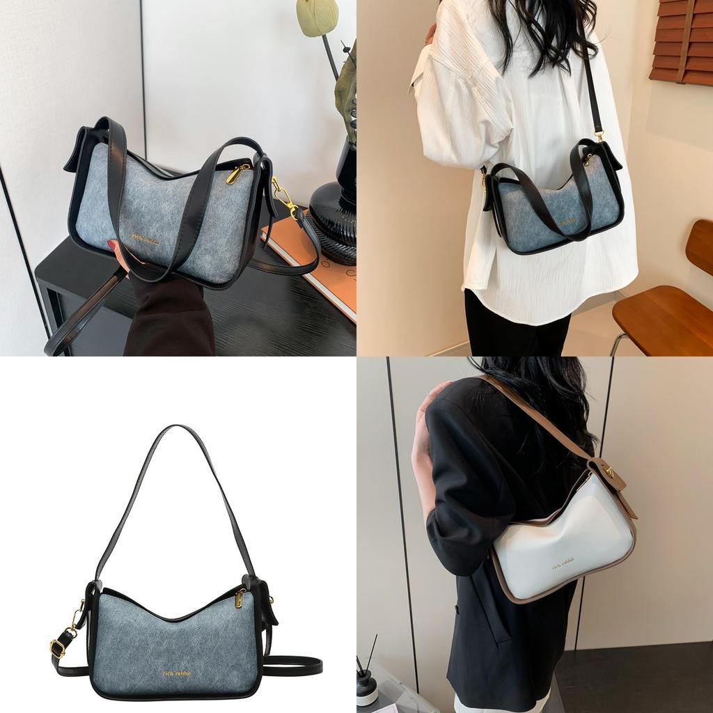 Chic Street Style Shoulder Bag Women's Trendy Retro Underarm Bag 2024 Spring New