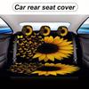 Sunflower Butterflies Designed Car Seat Cover Set For Most Cars, High-Quality Comfortable Car Seat Protector Covers Full Set, Un