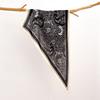 Retro Cotton and Linen Feel Triangular Silk Scarf Women's Four-season Versatile Neck Protection Scarf Headscarf Commuting Accessories Scarf