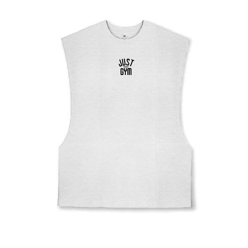Muscleguys Letní sporty Fitness Tričko bez rukávů Kulturistika Rychleschnoucí vesta Pánský tréninkový oblek Běh atletický top ze síťoviny