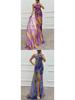 2026 European Chiffon Printed Split Long Casual Party Dress for Women