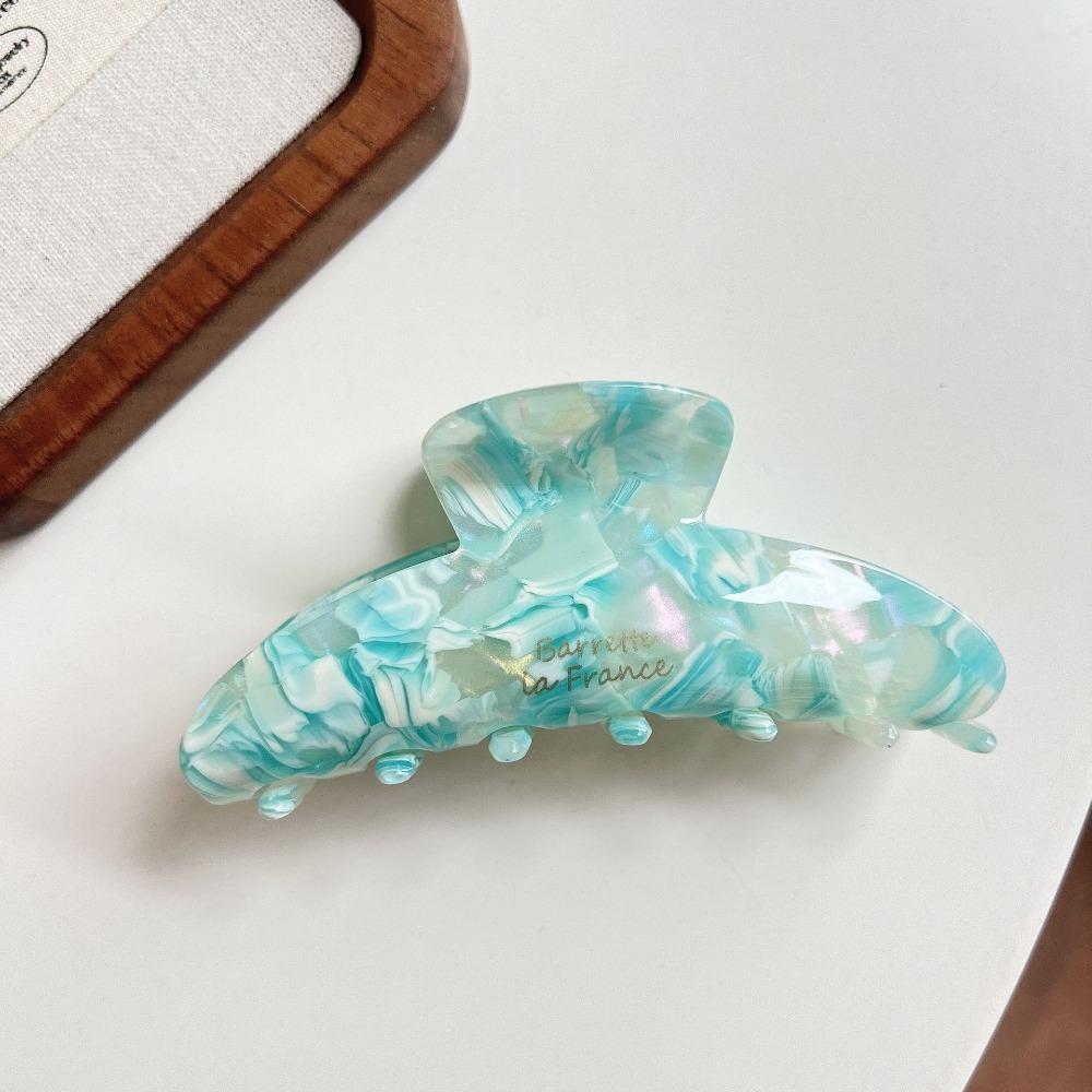 Acetic Acid Acetate Hair Claw Fresh Flower Hair Claw Fashion Irregular Pattern Shark Clip  Travel