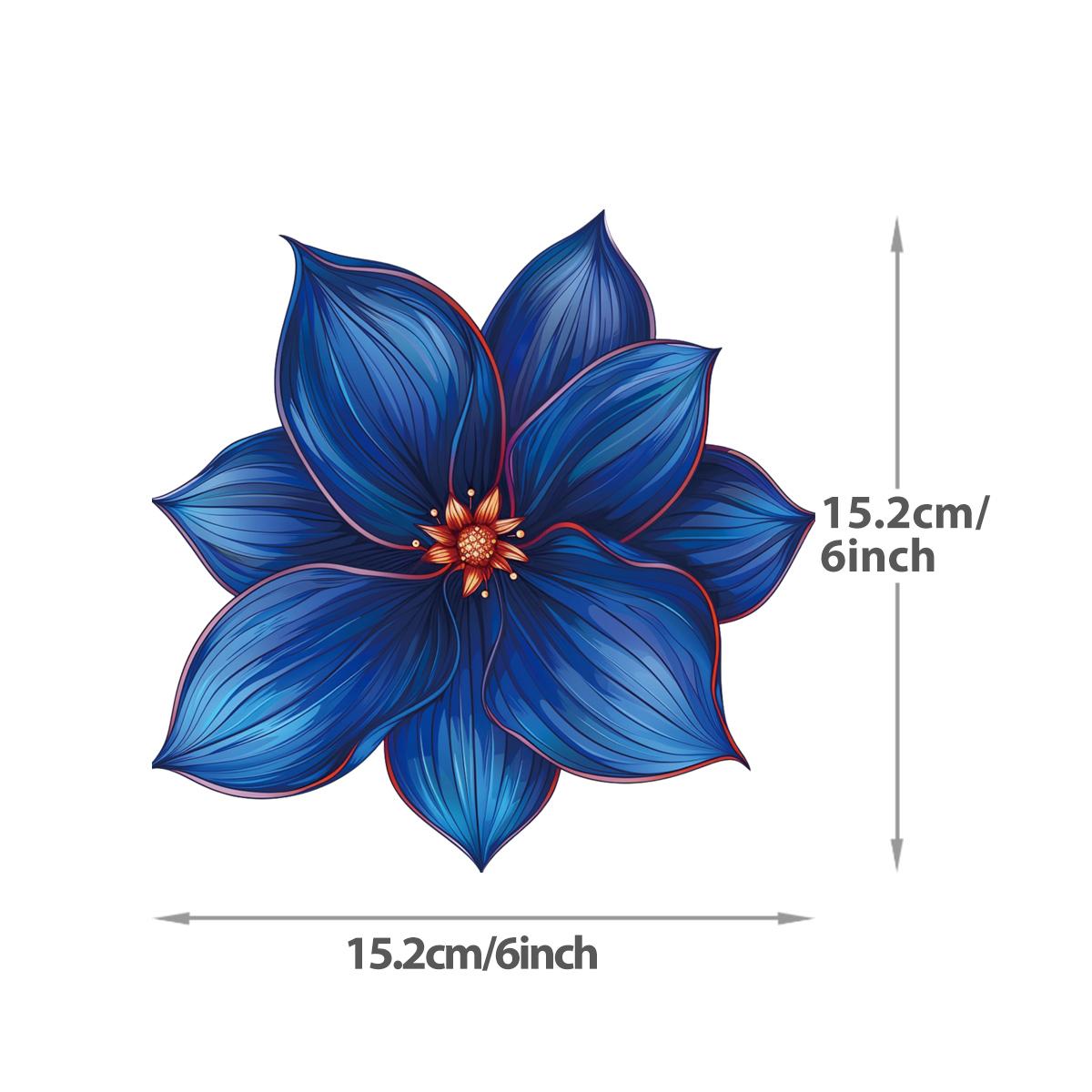 

15 см Цветочная серия Термонаклейка На Одежду Индивидуальный Логотип Сделай Сам Наклейки На Одежду Футболки Толстовки Термоперенос Наклейка