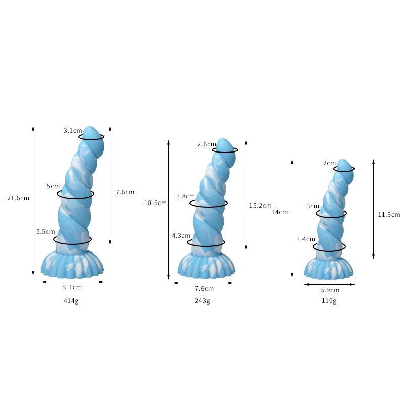 Thousand Hundred Fun Silicone Dildo - Female Erotic Toy for Anal Insertion & Masturbation