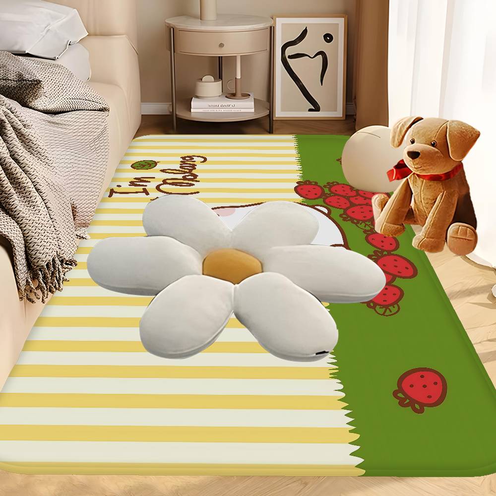 Anime Cute M-Molang Kitchen Mat Kids Room Bedroom Decoration Balcony Anti-Slip Doormat Living Room Alfombra
