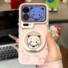Capybara Bracket Is Suitable for Apple 11PRO Mobile Phone Case, Cute Cartoon Large Window iPhone11 Anti-drop Protective Case.