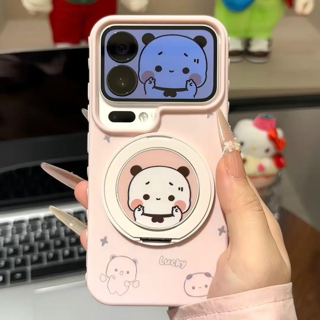 Capybara Bracket Is Suitable for Apple 11PRO Mobile Phone Case, Cute Cartoon Large Window iPhone11 Anti-drop Protective Case.