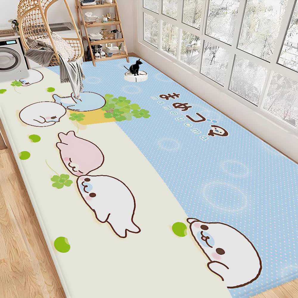 CUTE M-Mamegoma Floor Carpet Nordic Style Home Doormat Bathroom-Toilet Mats Bedroom Hotel Decor Mat