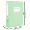 4pcs of Morandi File Boxes for A4 Documents, Accounting Voucher Boxes, Contract, Personnel Record Organization And Storage Boxes