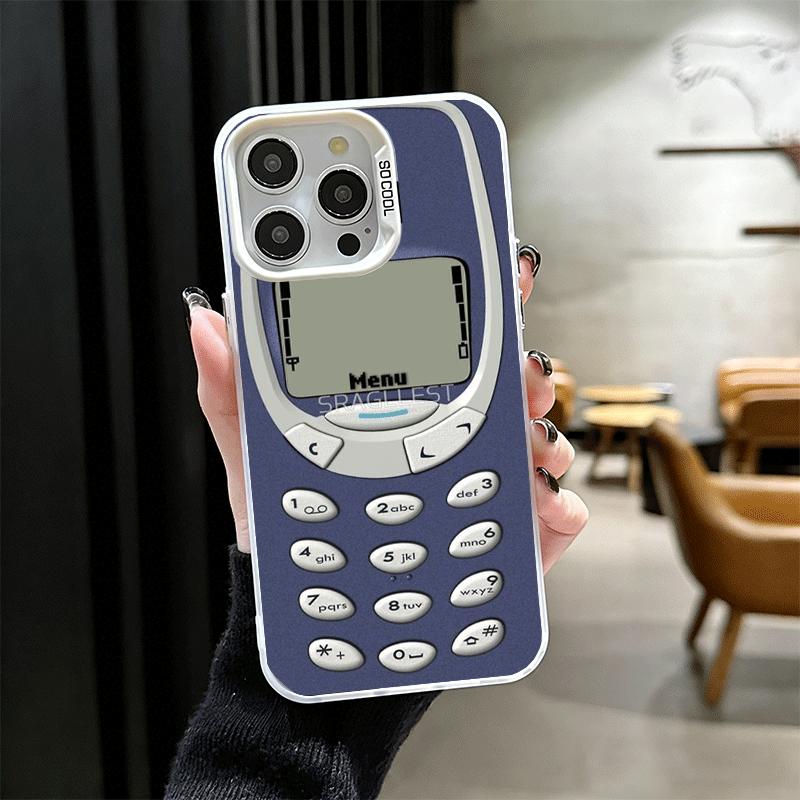 Funny Retro Callphone Shockproof Phone Case for iPhone 17 Air 16 16E 15 Pro Max 14 Plus 13 Mini 12 Back Cover Anti Fall Fundas
