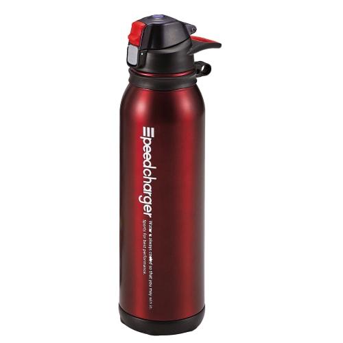 

Pearl Metal Water Bottle, 1100ml, Stainless Steel, Direct Drinking, Oak Red, Speed Charger, H-6833