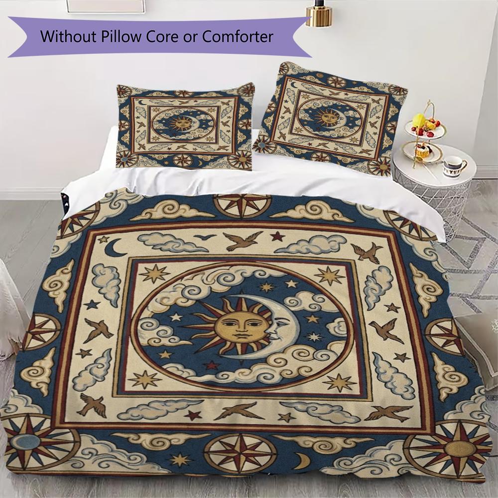 

Sky Pattern Bedding uilt Set uilt Cover Pillowcase Home Decoration Birthday Gift (1 * duvet cover + 2 * pillowcase without core)162 135x200cm