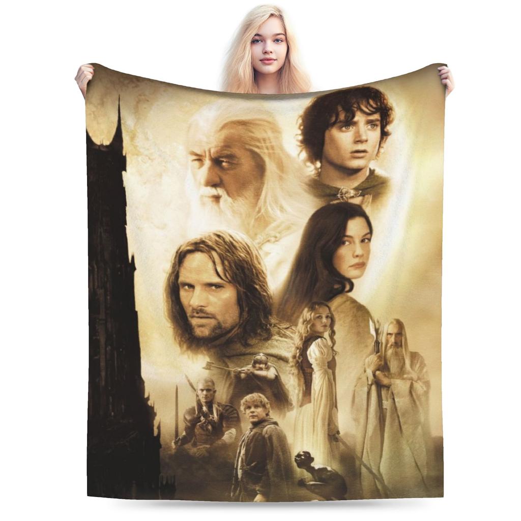Pătură Imprimată Gollum Lord of the Rings Pentru Bărbați Femei Caldă Confortabilă Pufoasă Pături Aruncate pentru Canapea 50x60 Inch Multi-dimensiune