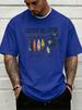 Retro Fishing Rod Bait Lure Catch Ya Later Slogan Graphic Print Unisexs Crew Neck Short Sleeve Tee Casual Daily Soft Basic Wear Top