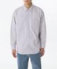 Oversized Washed Poplin Shirt [Purple Grey]