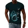 Vintage T Shirt Men/Woman Short Sleeve 3D Fish Print Top 2023 Oversized Clothes O Neck Casual Tee Male T-Shirt Streetwear