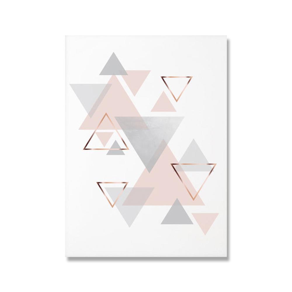 

Скандинавский румянец розовый серый художественный холст картина геометрический настенный художественный постер скандинавский принт современная картина для гостиной домашний деко 21x30cm No Framed