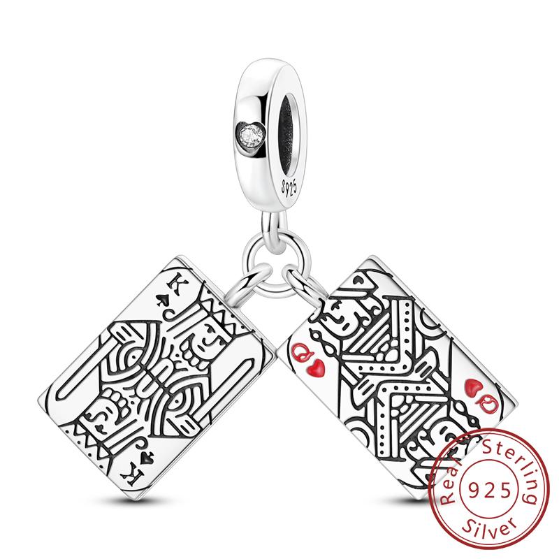 Original Charms Bead Copper Apple Skull Butterfly Flower Cat Starry Sky Charm Fit Bracelet Pendant Diy Jewelry Gift