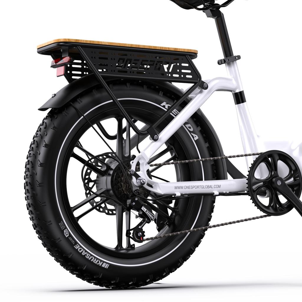 Elektrisches Fahrrad All Terrain Onesport 20" Fat Tire 48V 18AH Erwachsenen E-Bike 500W Motor Verbindung APP Shimano 7-Gang Doppelscheibenbremse OT08