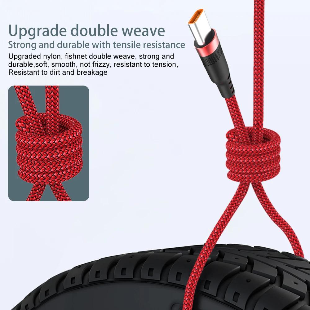 Kabel USB TYPU C 6A USB do szybkiego ładowania 3m 5 metrów Przedłużający kabel do ładowania USB C dla Samsung Xiaomi OPPO OnePlus