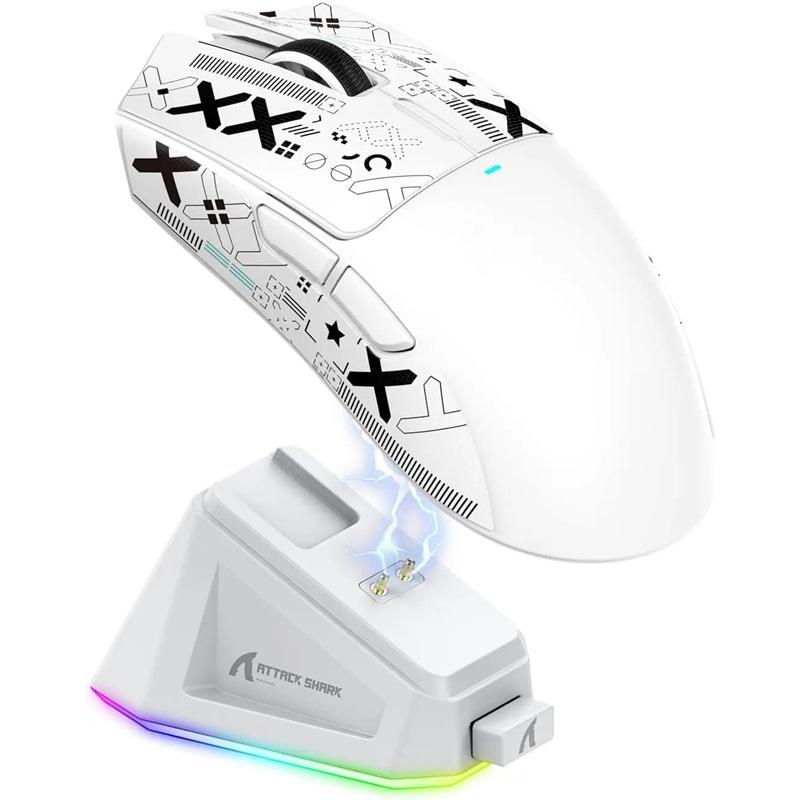 

ATTACK SHARK X11 PixArt PAW3311 Three Mode Wireless Gamer Mouse Charging Dock Gaming Sensor, BT/2.4G Wireless Mouse