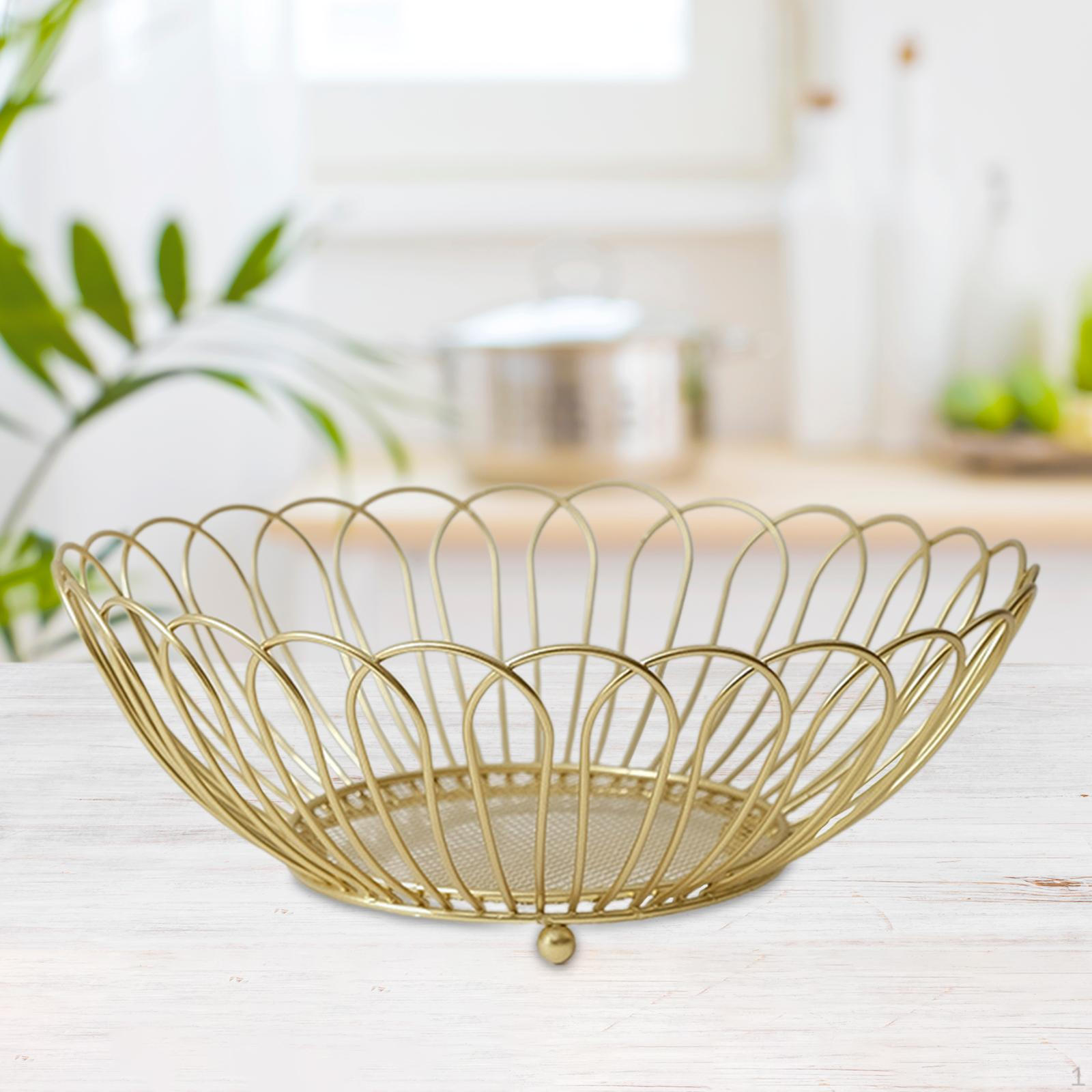 

Корзина с фруктами, хлеб, многоцелевой держатель для миски, проволочная корзина и овощерезка Low Gold