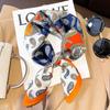 Luxury Brand  Silk Square Scarf Women Neck Hair Tie Band Beach Hijab Kerchief Head Headbands Bandana Female Foulard 70cm