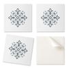 Pack of Vinyl Tiles with Printed Floral Pattern In Symmetry 20x20x20 Cm