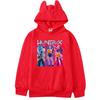 Kids Girls Anime Cartoon K-Pop Rumi Zoey Mira Printed Cat Ear Casual Long Sleeves Hoodies