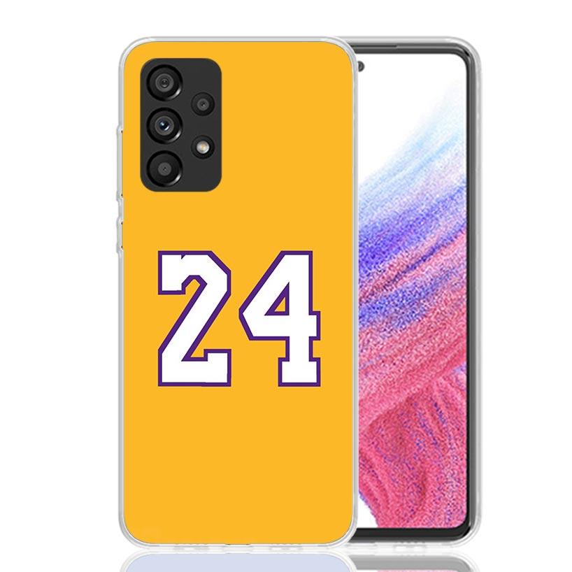 Basketball 23 24 8 Number Case Phone Cover for Samsung Galaxy A17 A16 A15 A14 A13 A56 A55 A54 A53 A36 A35 A34 A33 A26 A25 A24 A2