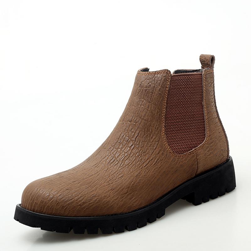 FashionMens Boots Chelsea Fashion Shoes Fashion Business Casual Cowboy Botas Antiskid Travel Minimalist Shoes for Men Sapato Masculino