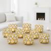 Tealight Candle Holder Votives Bowl For Home Decoration, Gold - 10 Piece