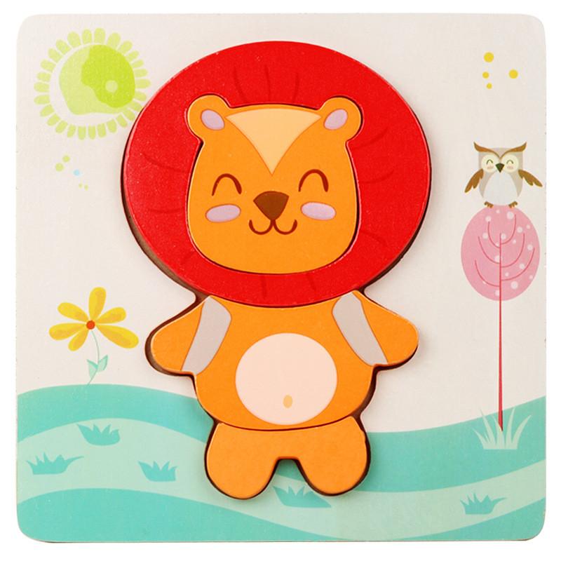 Childrens Wooden 3d Butterfly Puzzle Blocks With Handeye Coordination Development For Early Learning