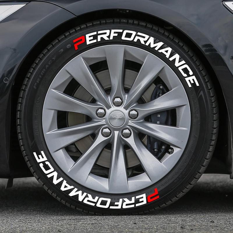 8 KS Na 4 Pneumatiky PERFORMANCE Pneumatika Kolo Auto Samolepky Univerzální 3D Silné Auto Písmena Obtisky V Jednom Kusu Auto Pneumatika Dekorace Samolepky