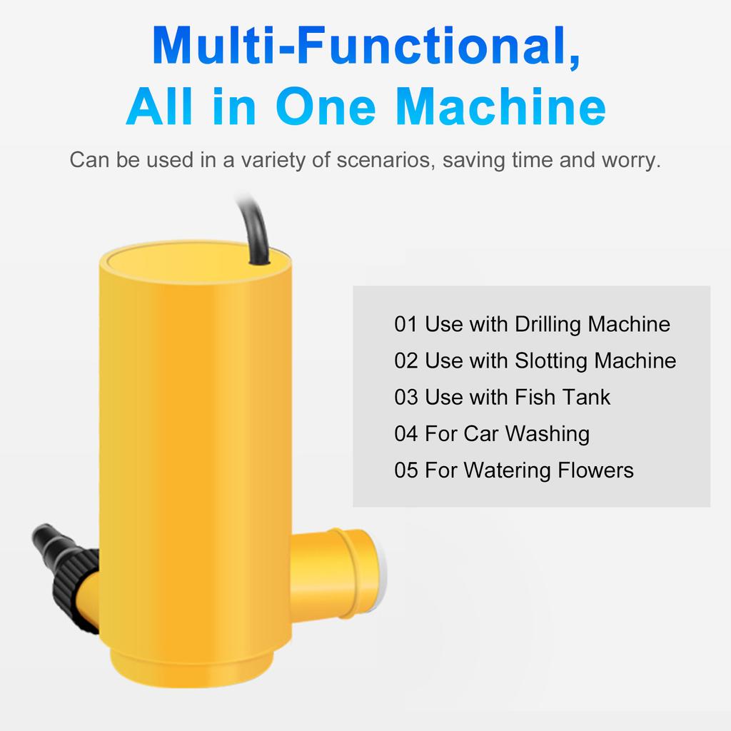 DC 12V Mini Water Pump For Domestic Fish Tank Submersible Pump with ThreeGear Water Inlet